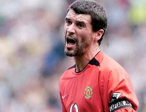 Roy Keane var ikke tilfreds med Chamberlains trøje-stunt.